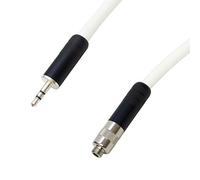 Van Damme IEM Extension Lead. IN-EAR MONITORING Cable. Stereo Headphone Jack (1m, White)