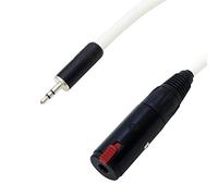 Van Damme IEM Extension Lead. IN-EAR MONITORING Cable. Stereo TRS Headphone Jack (25m, White)
