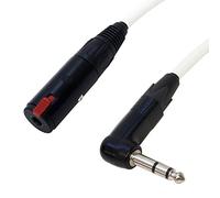 Van Damme IEM Extension Lead. IN-EAR MONITORING Stereo Headphone 1/4" Jack Cable (1m, White)