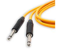 Van Damme PRO Guitar Lead. 1/4 inch Mono Neutrik Straight Jacks 1m, 5m, 10m Cable (15cm, Orange)