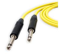 Van Damme PRO Guitar Lead. 1/4 inch Mono Neutrik Straight Jacks 1m, 5m, 10m Cable (1m, Yellow)
