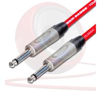 Van Damme PRO Guitar Lead. 1/4 inch Mono Neutrik Straight Jacks 2m, 3m, 5m Cable