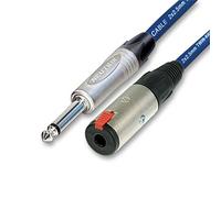 Van Damme Studio Grade 2x2.5mm Jack to Extension Socket Speaker Lead (3m)