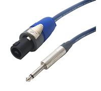 Van Damme Studio Grade 2x2.5mm Speakon to Mono Jack Passive Speaker Lead (1.5m)