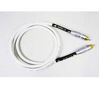 Van Damme White Ultra X Subwoofer Cable 4 Metre Single Length Terminated With HQ Gold Plated RCA Phono Plugs