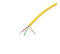 Van Damme XKE Microphone Balanced Pro-Patch Cable, 2 Core and Screen (Thin). 15m. Yellow