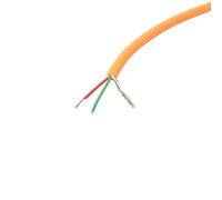 Van Damme XKE Microphone Balanced Pro-Patch Cable, 2 Core and Screen (Thin). 5m. Orange