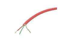 Van Damme XKE Microphone Balanced Pro-Patch Cable, 2 Core and Screen (Thin). 80m. Red