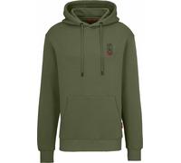 Van Deer - Cotton Hood Sweatshirt - Essential Hoodie Khaki for Men - Size M Khaki M