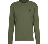 Van Deer - Long sleeves cotton T-shirt - Essential Longsleeve Khaki for Men - Size L Khaki L