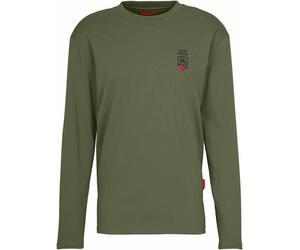 Van Deer - Long sleeves cotton T-shirt - Essential Longsleeve Khaki for Men - Size XL Khaki XL