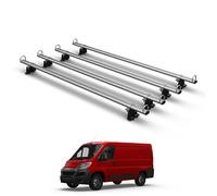 Van Demon 2 Bar Roof Rack for Ford Transit (2014+) Steel Roof Bars with Rear Ladder Roller
