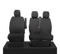 Van Demon For Vauxhall Vivaro 2014-2019 Seat Covers Tailored Fit Heavy Duty [Driver & Non-Folding Double Passenger Seat With Non-Split Base]