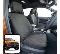 Van Demon Ford Ranger (2012+) (Wildtrak Models) Tailored Black Seat Covers Airbag Compatible Heavy-Duty Seat Protection Accessories