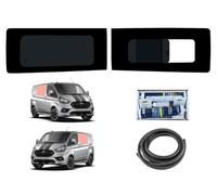 Van Demon Left Fixed Right Opening Dark Tint Windows Fitting Kit Ford Transit Custom