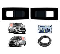 Van Demon Left Sliding Door and Right Hand Side Panel Dark Tint Opening Window Glass with Adhesive Kit VOY1619#KIT2