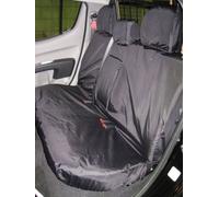 Van Demon Mitsubishi L200 (2006-2015) (Double Cab) Tailored Black Seat Covers Airbag Compatible Heavy-Duty Seat Protection Accessories