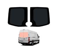 Van Demon Rear Barn Door Dark Tint Window Conversion Glass Pair for VW Crafter (06-17)