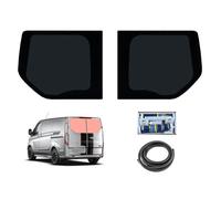 Van Demon Rear Twin Barn Door Dark Tint Glass Windows Fitting Kit Ford Transit Custom