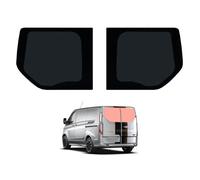 Van Demon Rear Twin Barn Door Privacy Dark Tint Glass Windows Pair Ford Transit Custom