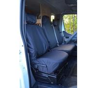 Van Demon Renault Master (2010+) Tailored Black Seat Covers Airbag Compatible Heavy-Duty Seat Protection Accessories