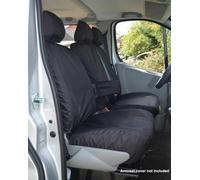 Van Demon Renault Trafic (2001-2014) Tailored Black Seat Covers Airbag Compatible Heavy-Duty Seat Protection Accessories