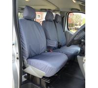 Van Demon Renault Trafic (2001-2014) Tailored Grey Seat Covers Airbag Compatible Heavy-Duty Seat Protection Accessories