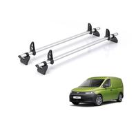 Van Demon Rhino Kammbar Pro 2 Roof Bars Including 4 Loadstops for VW Caddy 2020+ Models Aluminium Roof Rack Rails - Suitable for Both Standard and Maxi Models