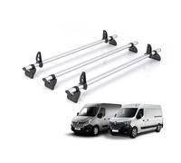 Van Demon Rhino Kammbar Pro 3 Roof Bars Including 4 Loadstops for Renault Master 2010+ Models Aluminium Roof Rack Rails - Suitable Only for H1/H2 Roof Height Models