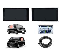 Van Demon Side Window Set for VW Transporter T5 (03-15) Left & Right Dark Tint Glass Fixed Windows