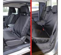 Van Demon Tailored Seat Covers for Ford Ranger (2012-) [BUNDLE] Airbag Compatible, Heavy-Duty Work Seat Protection Accessories