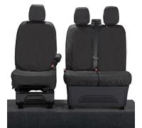 Van Demon Tailored Seat Covers for Ford Transit Custom (2024-) [Driver Seat + Self-cut Passenger Headrest Holes] Airbag Compatible, Heavy-Duty Work Seat Protection Accessories