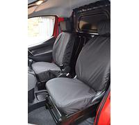 Van Demon Tailored Seat Covers for Nissan NV200 (2009-) [Driver Seat + Non-folding Single Passenger Seat] Airbag Compatible, Heavy-Duty Work Seat Protection Accessories