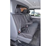 Van Demon Tailored Seat Covers for Vauxhall Vivaro (Crew Cab) Sportive (2014-2019) [Rear Bench] Airbag Compatible, Heavy-Duty Work Seat Protection Accessories