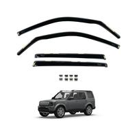 Van Demon Team HEKO Wind Deflectors for Land Rover Discovery 2009-2017 Front and Rear Set of Window Deflectors, Accessories Smoked UV & Scratch Resistant Acrylic In-Channel Fitting Air Ventilation