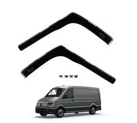 Van Demon Team HEKO Wind Deflectors VW Crafter 2017+ Compatible Front Set of Window Deflectors Accessories Smoked UV & Scratch Resistant Acrylic In-Channel Fitting Air Ventilation & Rain Protection