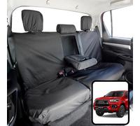 Van Demon Toyota Hilux (2016+) (Icon Models Double Cab) Tailored Black Seat Covers Airbag Compatible Heavy-Duty Seat Protection Accessories