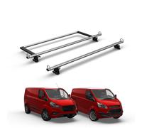 Van Demon Vandemon Ford Transit Custom (2013-2024) 2 Bar Roof Rack & Ladder Roller Easy Load System Durable Van Bars Aerodynamic D-Loops