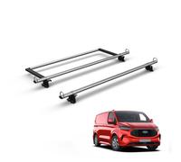 Van Demon Vandemon Ford Transit Custom (2024+) 2 Bar Roof Rack & Ladder Roller Easy Load System Durable Steel Van Bars Aerodynamic D-Loops