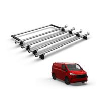 Van Demon Vandemon Ford Transit Custom (2024+) 4 Bar Roof Rack & Ladder Roller Easy Load System Durable Steel Van Bars Aerodynamic D-Loops