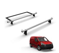 Van Demon Vandemon Peugeot Partner (2008-2018) 2 Bar Roof Rack & Ladder Roller Easy Load System Durable Steel Van Bars Aerodynamic D-Loops