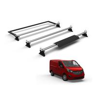 Van Demon Vandemon Vauxhall Vivaro (2014-2019) 3 Bar Roof Rack & Ladder Roller Easy Load System Durable Steel Van Bars Aerodynamic D-Loops