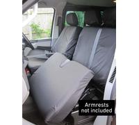 Van Demon Vw Transporter T5 (2010-2015) Tailored Black Seat Covers Airbag Compatible Heavy-Duty Seat Protection Accessories