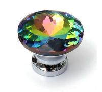 Van Der Linn 20~30mm Crystal Door Knob Diamond Round Cabinet Furniture Cupboard Drawer 12PCS (Multi Color (30mm))