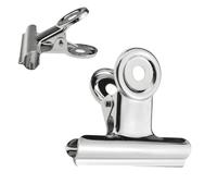 Van Der Linn 38mm Silver Bulldog Foldback Clips Metal Paper Binder Grip (5)