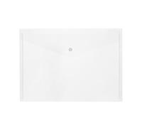 Van Der Linn A4 Plastic Wallet Clear Durable Document Sleeves Paper Organizer (Clear (1PC))