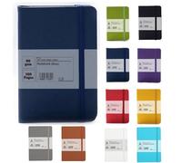 Van Der Linn A5 A6 A7 Notebook Hardback Journal Note Stationery Memo Premium Book (A6, Blue)