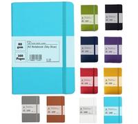 Van Der Linn A5 A6 A7 Notebook Hardback Journal Note Stationery Memo Premium Book (Sky Blue, A5)