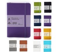Van Der Linn A5 A6 Notebook Hardback Journal Note Stationery Memo Premium Book (A5, Purple)