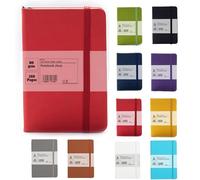 Van Der Linn A5 A6 Notebook Hardback Journal Note Stationery Memo Premium Book (A5, Red)